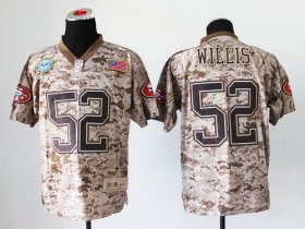 Wholesale Cheap Nike 49ers #52 Patrick Willis Camo Men\'s Stitched NFL New Elite USMC Jersey