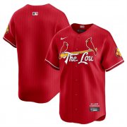 Cheap Men's St. Louis Cardinals Blank Red 2024 City Connect Limited Stitched Baseball Jersey