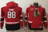 Wholesale Cheap Blackhawks #88 Patrick Kane Red Youth Name & Number Pullover NHL Hoodie