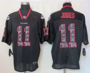 Wholesale Cheap Nike Falcons #11 Julio Jones New Lights Out Black Men's Stitched NFL Elite Jersey