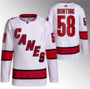 Wholesale Cheap Men's Carolina Hurricanes #58 Michael Bunting White Stitched Jersey