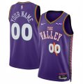 Cheap Men's Phoenix Suns Active Player Custom Purple 2024-25 City Edition Stitched Basketball Jersey