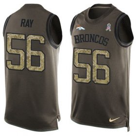 Wholesale Cheap Nike Broncos #56 Shane Ray Green Men\'s Stitched NFL Limited Salute To Service Tank Top Jersey