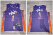 Cheap Suns 1 Devin Booker Purple Nike 2023-24 City Edition Swingman Jersey