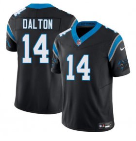 Men\'s Carolina Panthers #14 Andy Dalton Black 2024 F.U.S.E. Vapor Limited Stitched Football Jersey