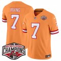 Cheap Men's Tampa Bay Buccaneers #7 Bucky Irving Orange F.U.S.E. 2024 NFC South Champions Limited Stitched Jersey