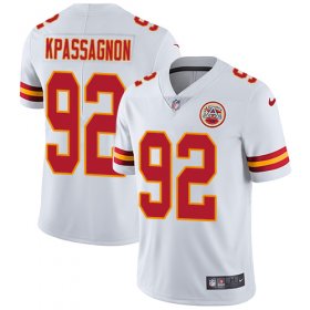 Wholesale Cheap Nike Chiefs #92 Tanoh Kpassagnon White Youth Stitched NFL Vapor Untouchable Limited Jersey