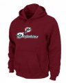 Wholesale Cheap Miami Dolphins Authentic Logo Pullover Hoodie Red