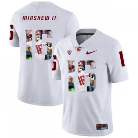 Wholesale Cheap Washington State Cougars 16 Gardner Minshew II White Fashion College Football Jersey