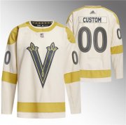 Cheap Men's Vegas Golden Knights Active Player Custom Cream 2024 Winter Classic Breakaway Stitched Jersey