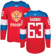 Wholesale Cheap Team Russia #63 Evgenii Dadonov Red 2016 World Cup Stitched NHL Jersey