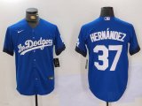 Cheap Men's Los Angeles Dodgers #37 Teoscar Hern