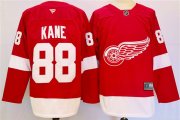 Cheap Men's Detroit Red Wings #88 Patrick Kane Red 2024-25 Stitched Jersey