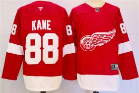 Cheap Men\'s Detroit Red Wings #88 Patrick Kane Red 2024-25 Stitched Jersey