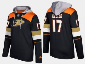 Wholesale Cheap Ducks #17 Ryan Kesler Black Name And Number Hoodie