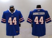 Cheap Men's Buffalo Bills #44 Joe Andreessen Blue Vapor Untouchable Limited Stitched Jersey