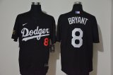 Wholesale Cheap Los Angeles Dodgers #8 Kobe Bryant Men's Nike Black Cool Base MLB Jersey