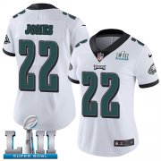 Wholesale Cheap Nike Eagles #22 Sidney Jones White Super Bowl LII Women's Stitched NFL Vapor Untouchable Limited Jersey