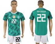 Wholesale Cheap Germany #22 Ter Stegen Away Soccer Country Jersey