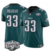 Cheap Men's Philadelphia Eagles #33 Cooper DeJean Green 2024 New NFC East Champions F.U.S.E. Vapor Untouchable Limited Stitched Football Jersey