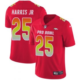 Wholesale Cheap Nike Broncos #25 Chris Harris Jr Red Youth Stitched NFL Limited AFC 2019 Pro Bowl Jersey