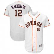 Wholesale Cheap Astros #12 Martin Maldonado White Flexbase Authentic Collection Stitched MLB Jersey