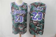 Wholesale Cheap Lakers 23 Lebron James Camo 2018-19 Hardwood Classics Jersey