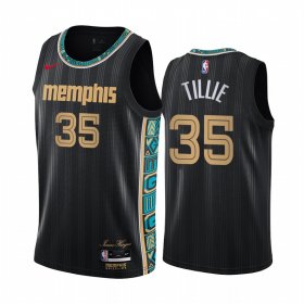 Wholesale Cheap Nike Grizzlies #35 Killian Tillie Black NBA Swingman 2020-21 City Edition Jersey