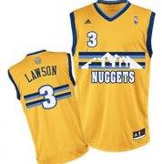 Wholesale Cheap Denver Nuggets #3 Ty Lawson Yellow Swingman Jersey