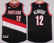 Wholesale Cheap Portland Trail Blazers #12 LaMarcus Aldridge Revolution 30 Swingman 2014 New Black Jersey