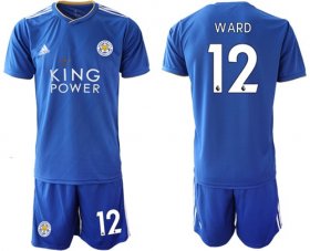 Wholesale Cheap Leicester City #12 Ward Home Soccer Club Jersey