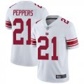 Wholesale Cheap Nike Giants #21 Jabrill Peppers White Men's Stitched NFL Vapor Untouchable Limited Jersey