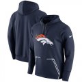 Wholesale Cheap Men's Denver Broncos Nike Navy Champ Drive Vapor Speed Pullover Hoodie