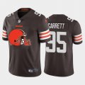 Wholesale Cheap Cleveland Browns #95 Myles Garrett Brown Men's Nike Big Team Logo Vapor Limited NFL Jersey