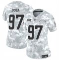 Cheap Women's Los Angeles Chargers #97 Joey Bosa 2024 F.U.S.E Arctic Camo Salute To Service Limited Stitched Football Jersey(Run Small)