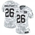 Cheap Women's New York Giants #26 Devin Singletary 2024 F.U.S.E Arctic Camo Salute To Service Limited Stitched Football Jersey(Run Small)