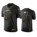 Wholesale Cheap Nike Bears #58 Roquan Smith Black Golden Limited Edition Stitched NFL Jersey