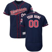 Wholesale Cheap Minnesota Twins Majestic Alternate Flex Base Authentic Collection Custom Jersey Navy