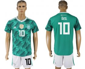 Wholesale Cheap Germany #10 Ozil Away Soccer Country Jersey