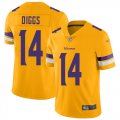 Wholesale Cheap Nike Vikings #14 Stefon Diggs Gold Men's Stitched NFL Limited Inverted Legend Jersey