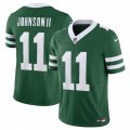 Cheap Men's New York Jets #11 Jermaine Johnson Green 2023 F.U.S.E Throwback Limited Football Stitched Jersey