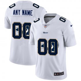 Wholesale Cheap Nike Los Angeles Rams Customized White Team Big Logo Vapor Untouchable Limited Jersey