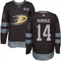 Wholesale Cheap Adidas Ducks #14 Adam Henrique Black 1917-2017 100th Anniversary Stitched NHL Jersey