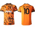 Wholesale Cheap Men 2020-2021 club Juventus Second away aaa version 10 orange Soccer Jerseys