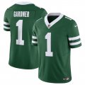 Cheap Men's New York Jets #1 Ahmad Sauce Gardner Green 2024 F.U.S.E. Vapor Limited Football Stitched Jersey