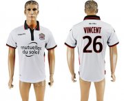 Wholesale Cheap OGC Nice #26 Vincent Away Soccer Club Jersey