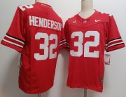 Cheap Men's Ohio State Buckeyes #32 TreVeyon Henderson Red FUSE College Football Jersey