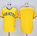 Wholesale Cheap Pirates Blank Gold New Cool Base Stitched MLB Jersey