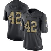 Wholesale Cheap Nike Lions #42 Devon Kennard Black Men's Stitched NFL Limited 2016 Salute To Service Jersey