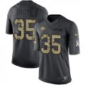 Wholesale Cheap Nike Chiefs #35 Christian Okoye Black Men's Stitched NFL Limited 2016 Salute to Service Jersey